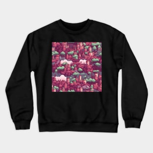 Pixel Art Repeating Pattern Crewneck Sweatshirt